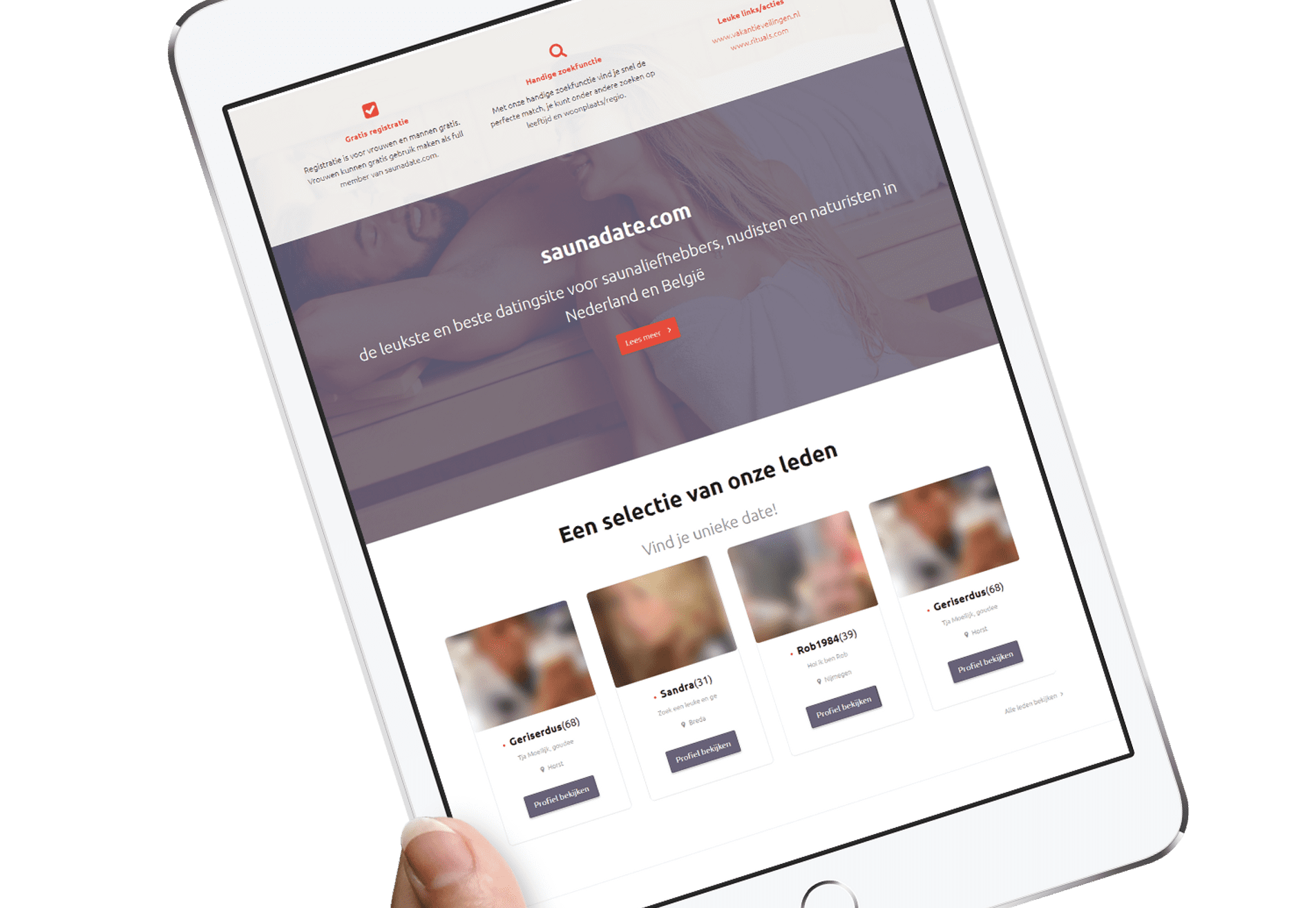 Datingsite voor saunamensen laten bouwen