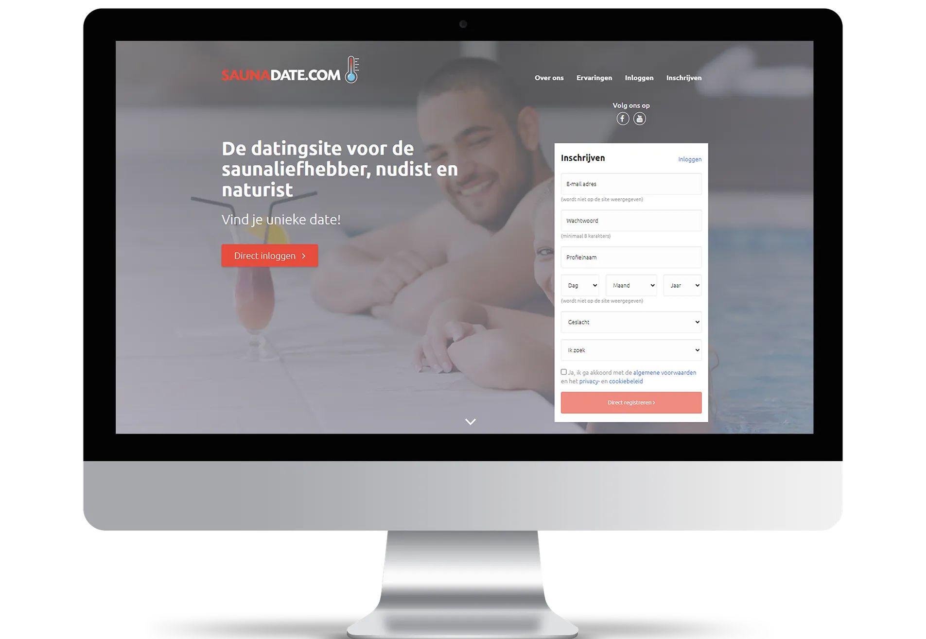 Datingsite voor saunamensen bouwen