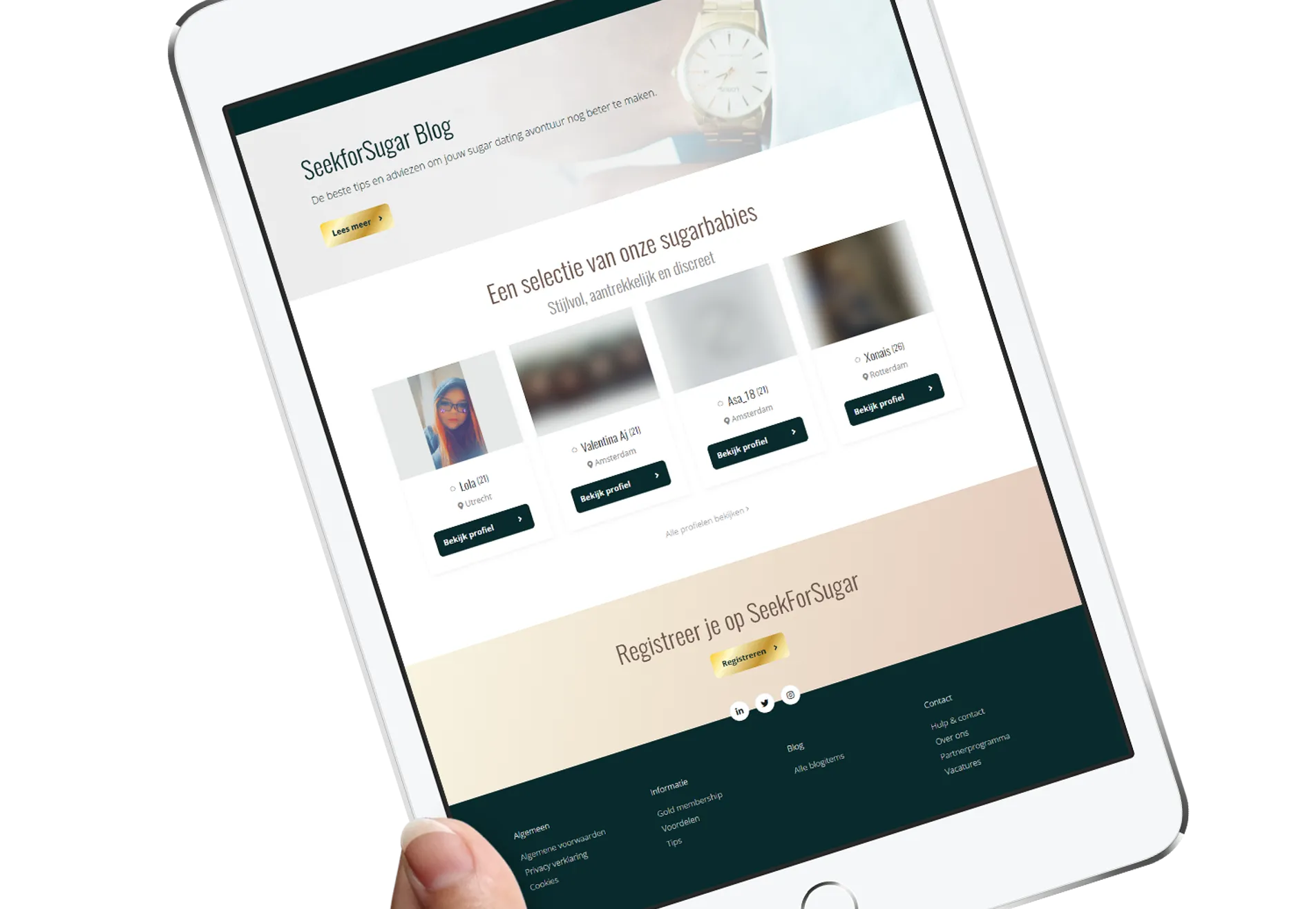 Creating a sugar dating site