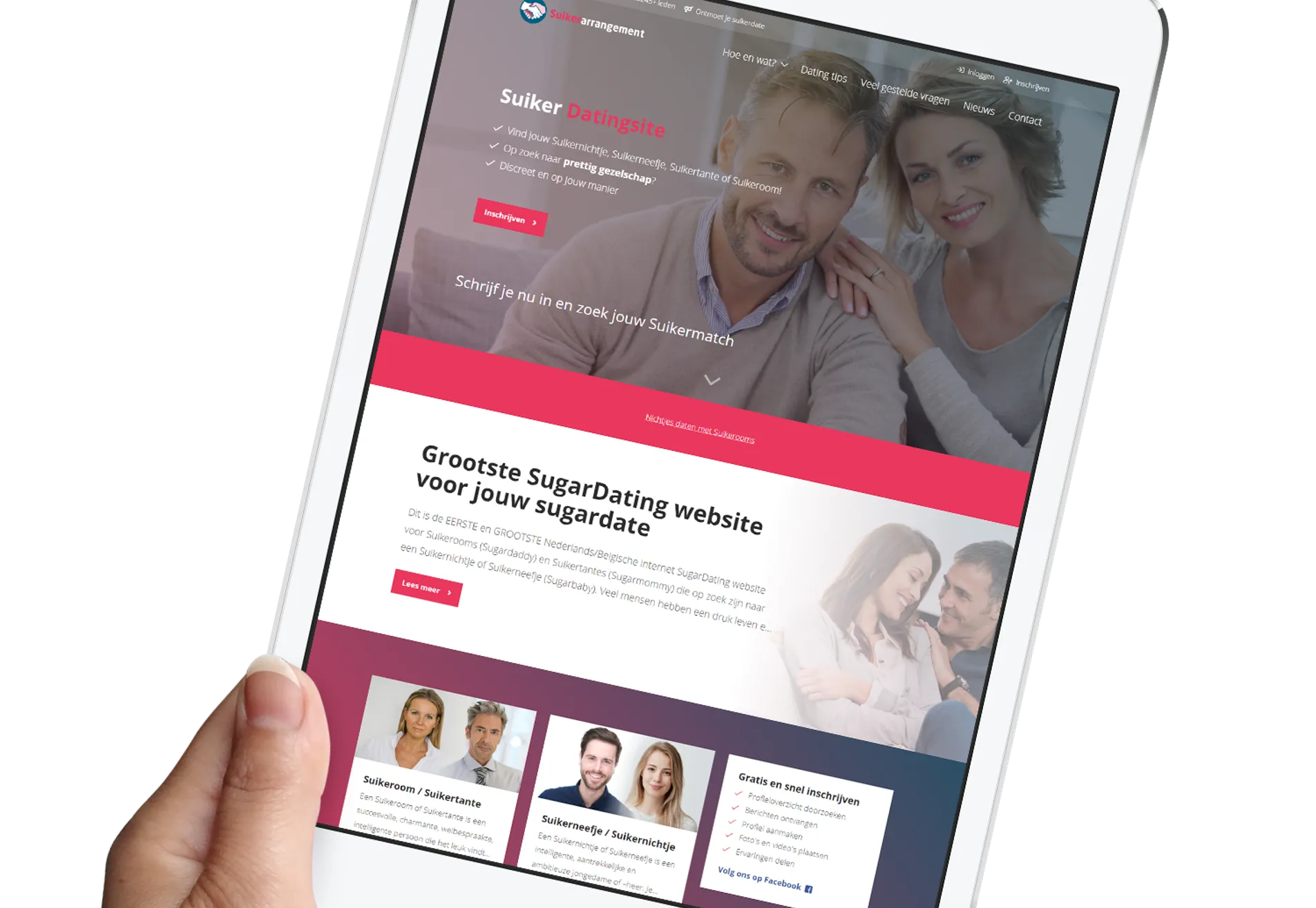 Sugardating website opzetten