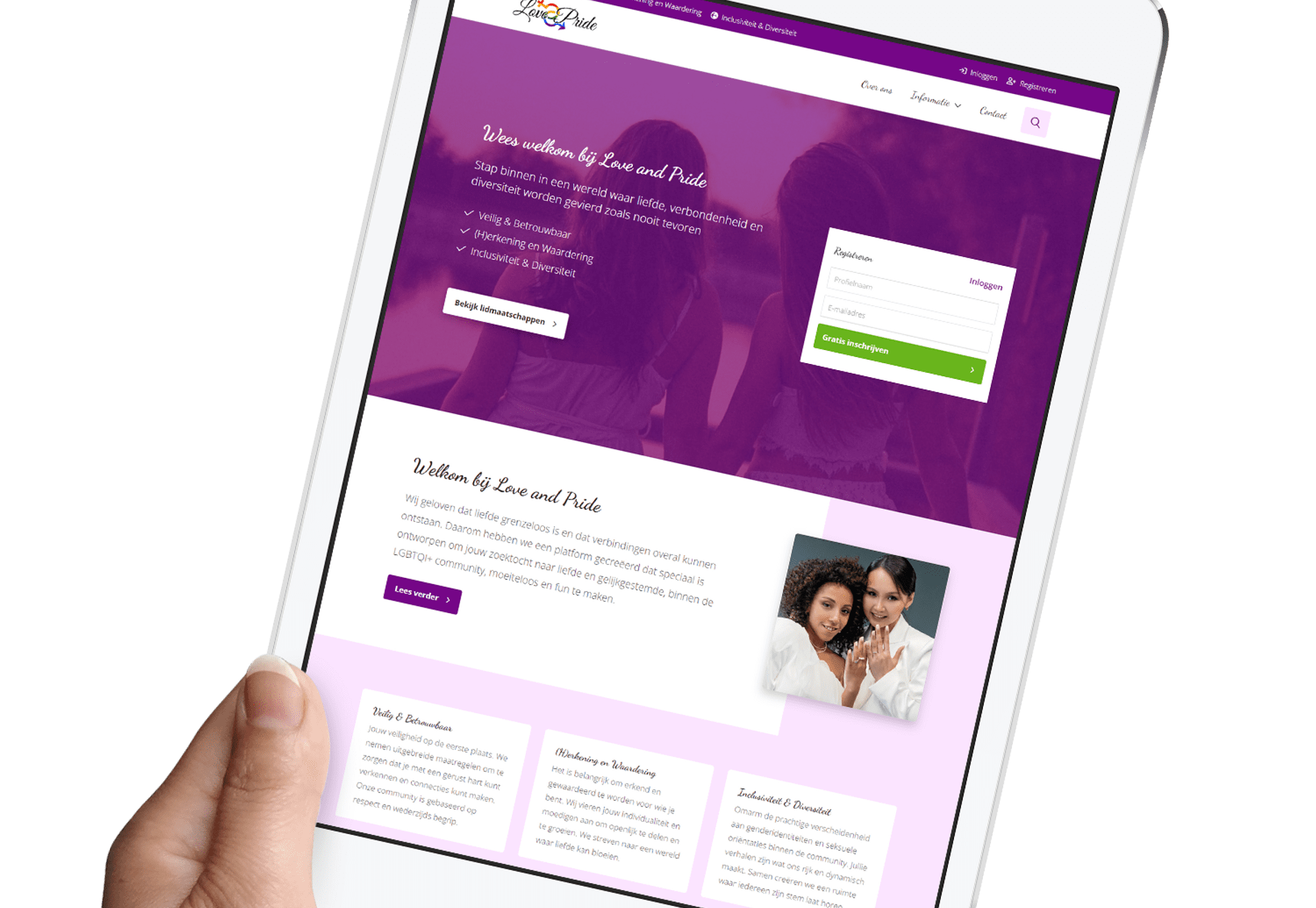 Create LGBTQ dating site